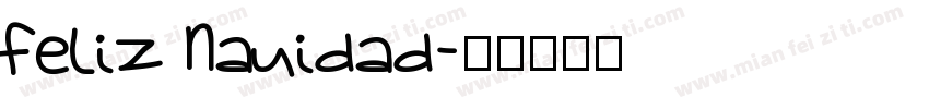 Feliz Nauidad字体转换